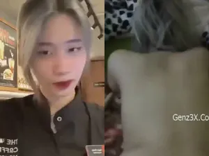 Lộ clip em nv coffee house bị bạn gái địt tả tơi p2